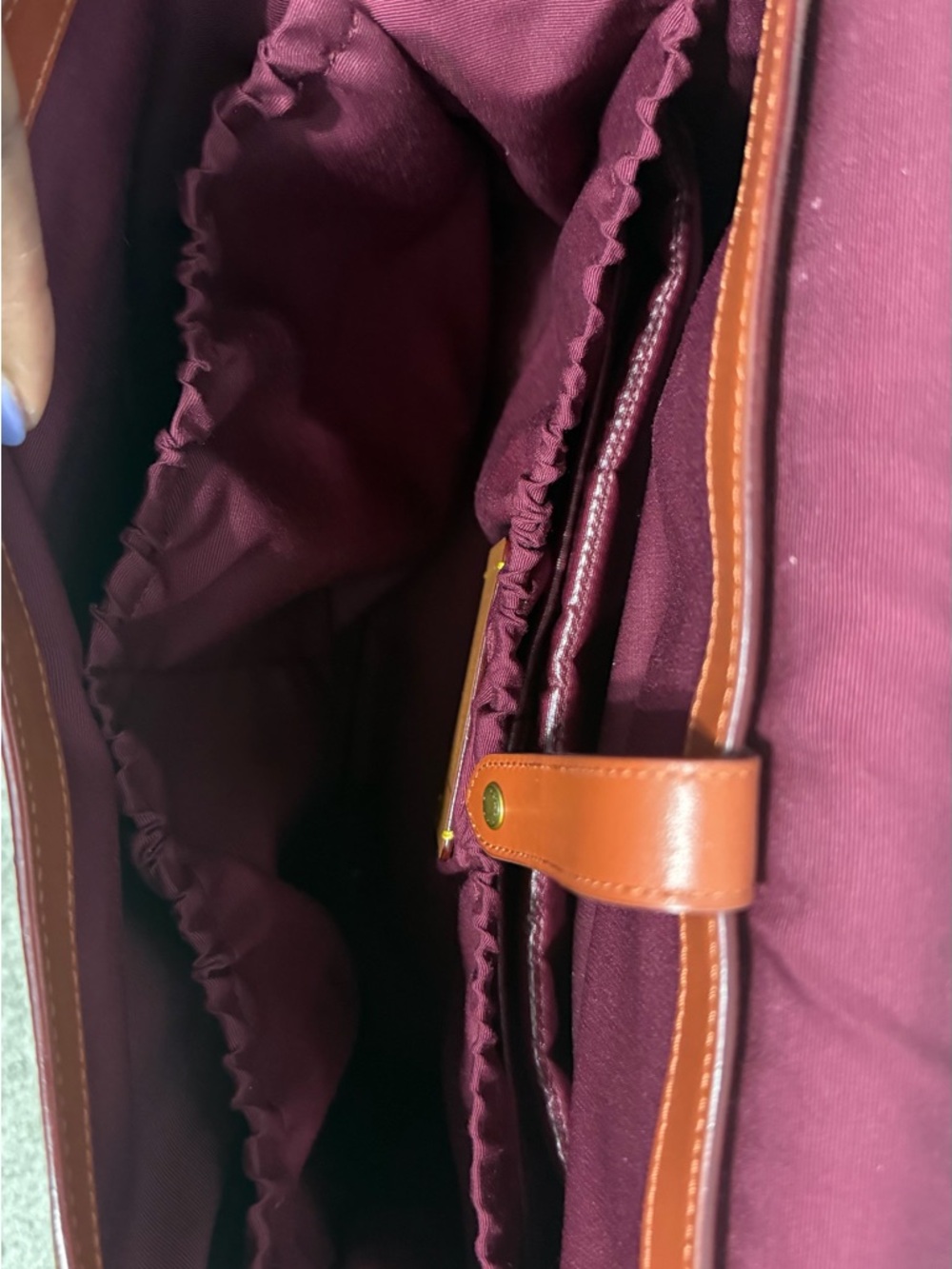 Coach Coated Leather Messenger Baby Diaper Bag - Brown - F18373 - Picture 4 of 4